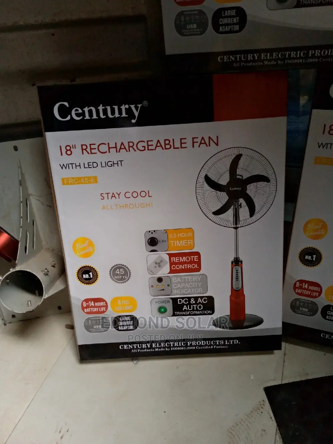 DC and AC Solar Fan