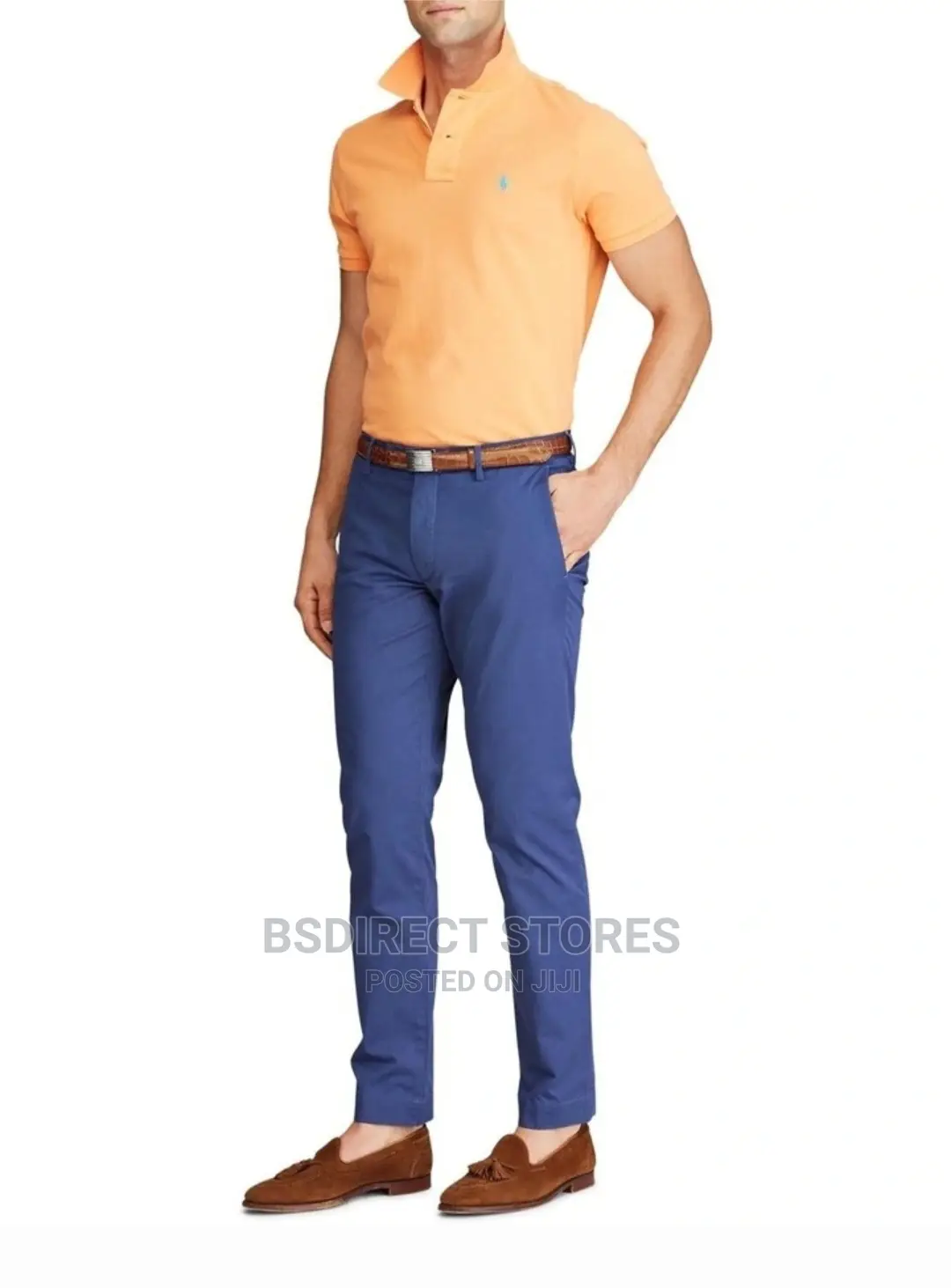 POLO RALPH LAUREN Navy Slim Fit Stretch Pant Casual Trouser