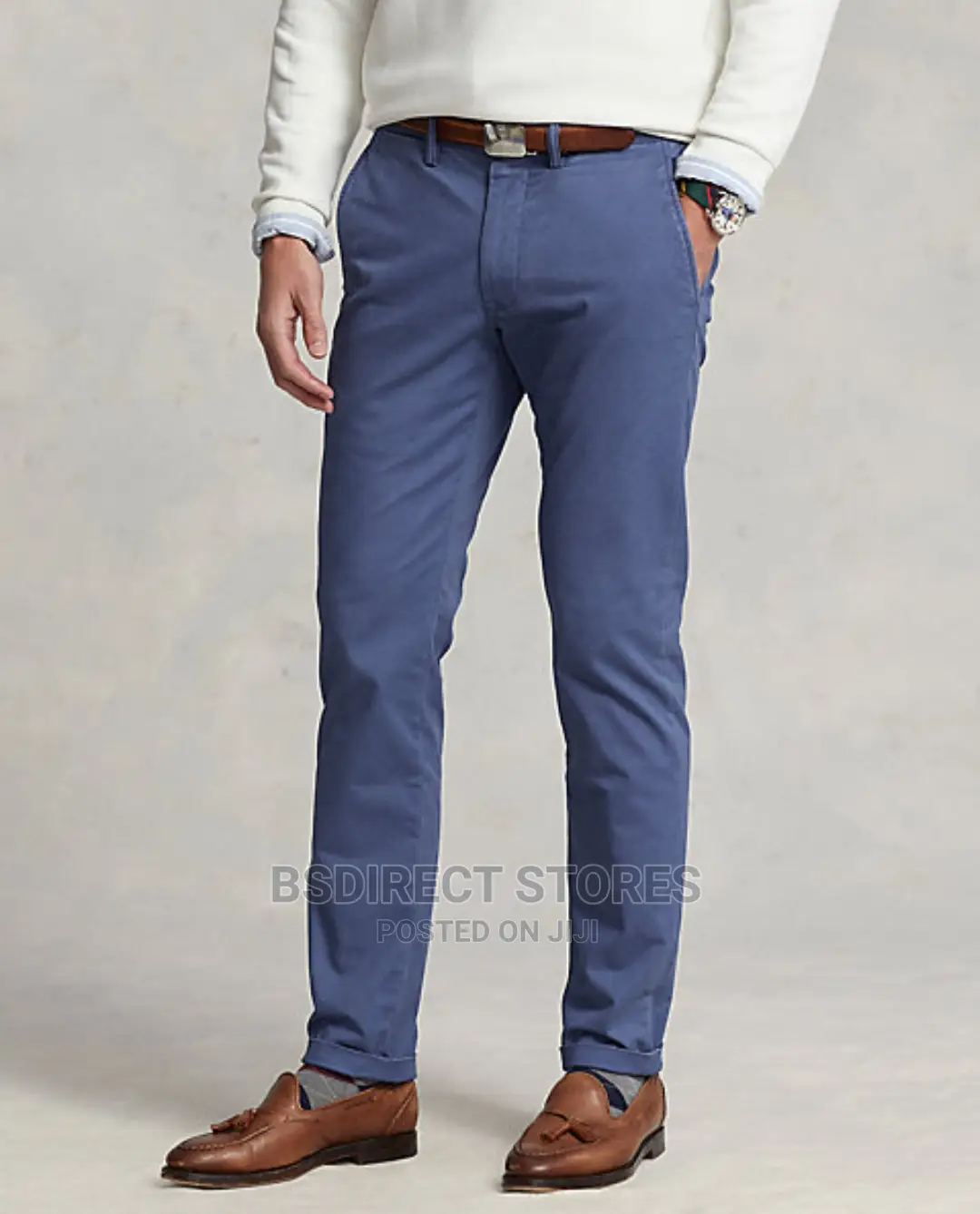 POLO RALPH LAUREN Navy Slim Fit Stretch Pant Casual Trouser