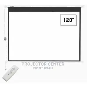 120X120 Electric Remote Controlled Projector Screen