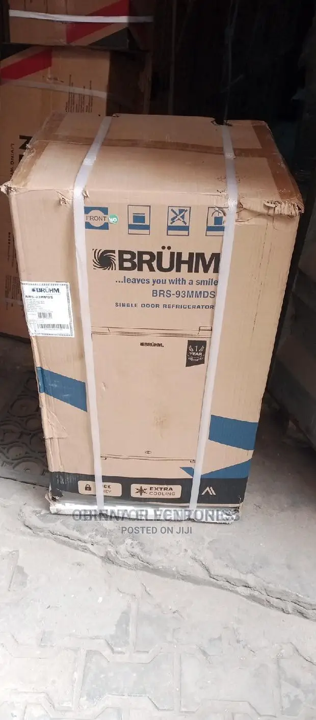 Brand New BRUHM Table Top Fridge/100l/Silver Color/External
