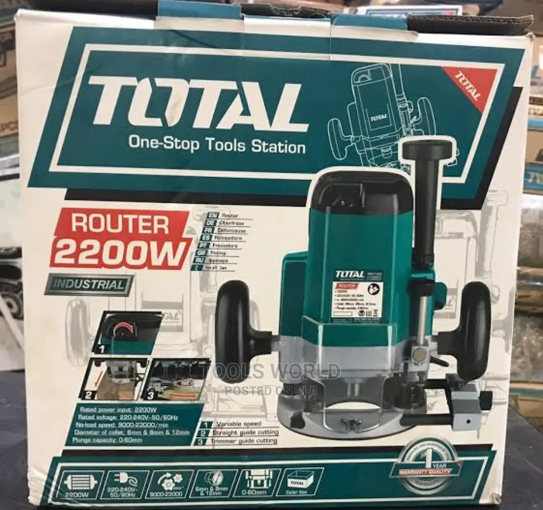 Total Tools Electric Router 2200W (Tr11122)