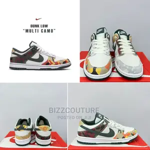 Original Nike Sb Dunk Low Multi Camo Available in Store