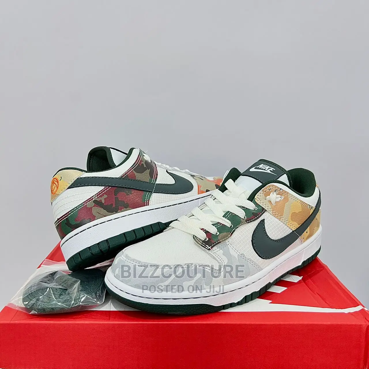 Original Nike Sb Dunk Low Multi Camo Available in Store