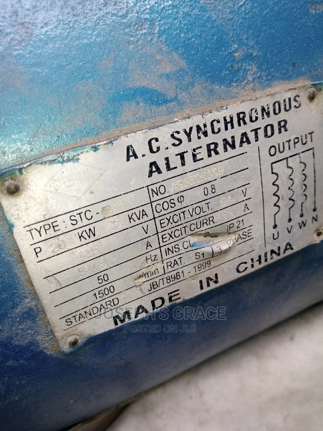 25kva Perkins Basic Generator.