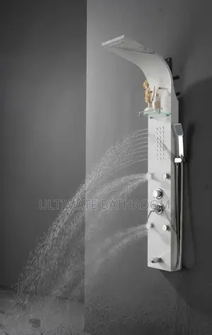 Marble White Bathroom Panel Shower