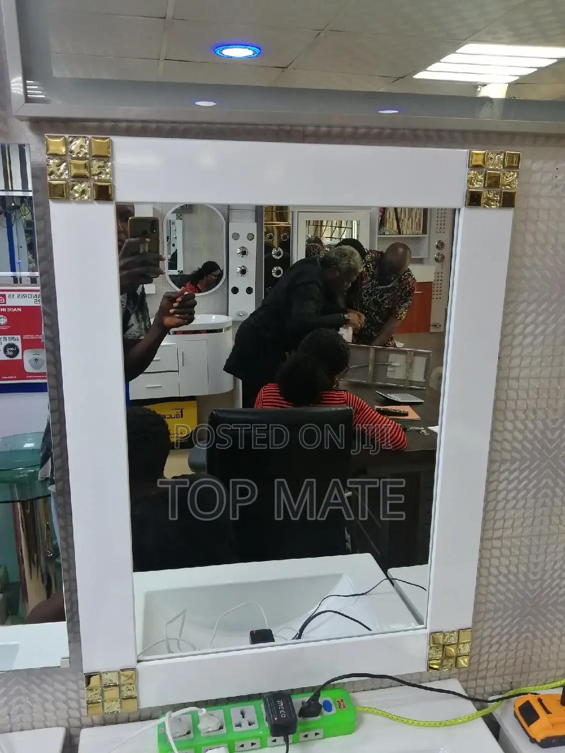 Mosaic Wooden Frame Mirror