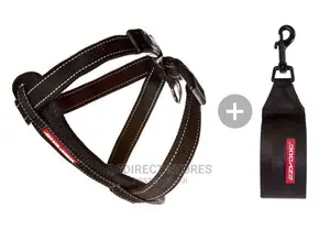 Ezydog BLACK SMALL Chest Plate Harness + Car Seat Restraint