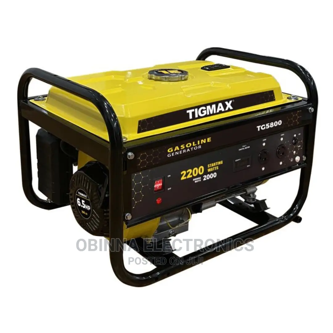 Brand New Tigmax 4.5kva Generator/100% Pure Copper/Yellow/