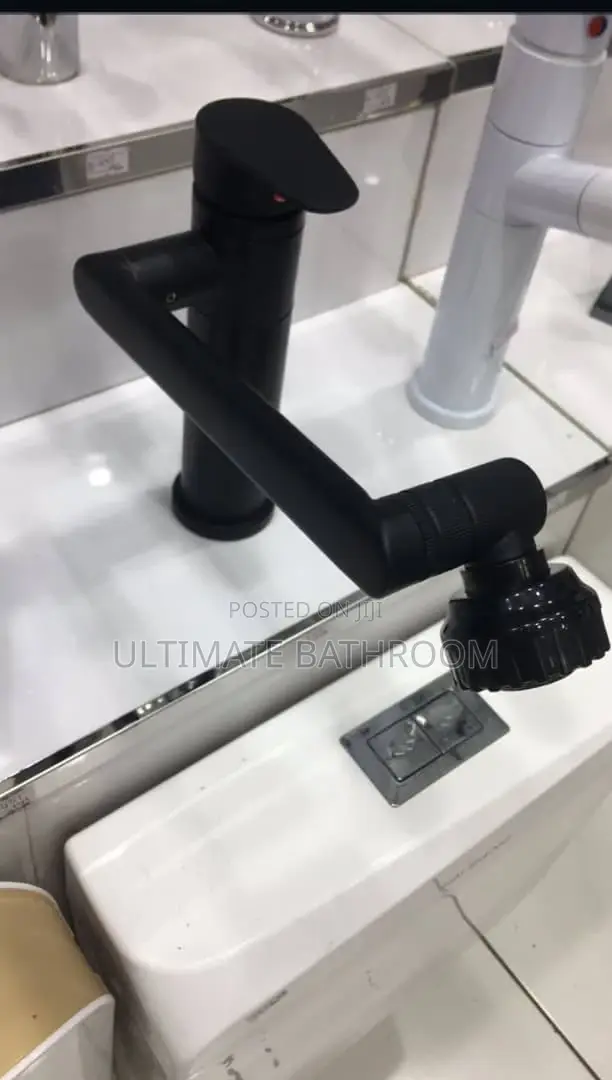 Black Adjustable Basin Mixer