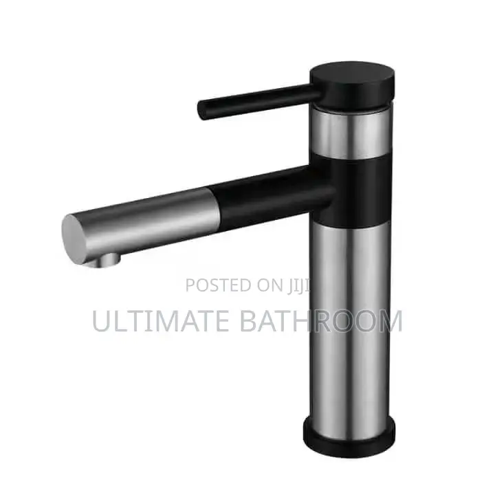 Mat And Black Basin Mixer Tap