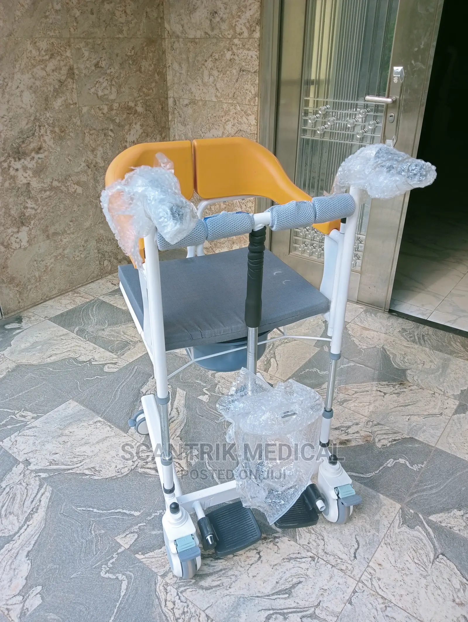 Patient Lifting and Transfer Chair With Commode
