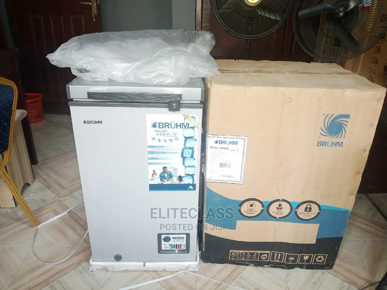 Brand New Bruhm Chest Freezer BCS-100MG With Chromed Handle