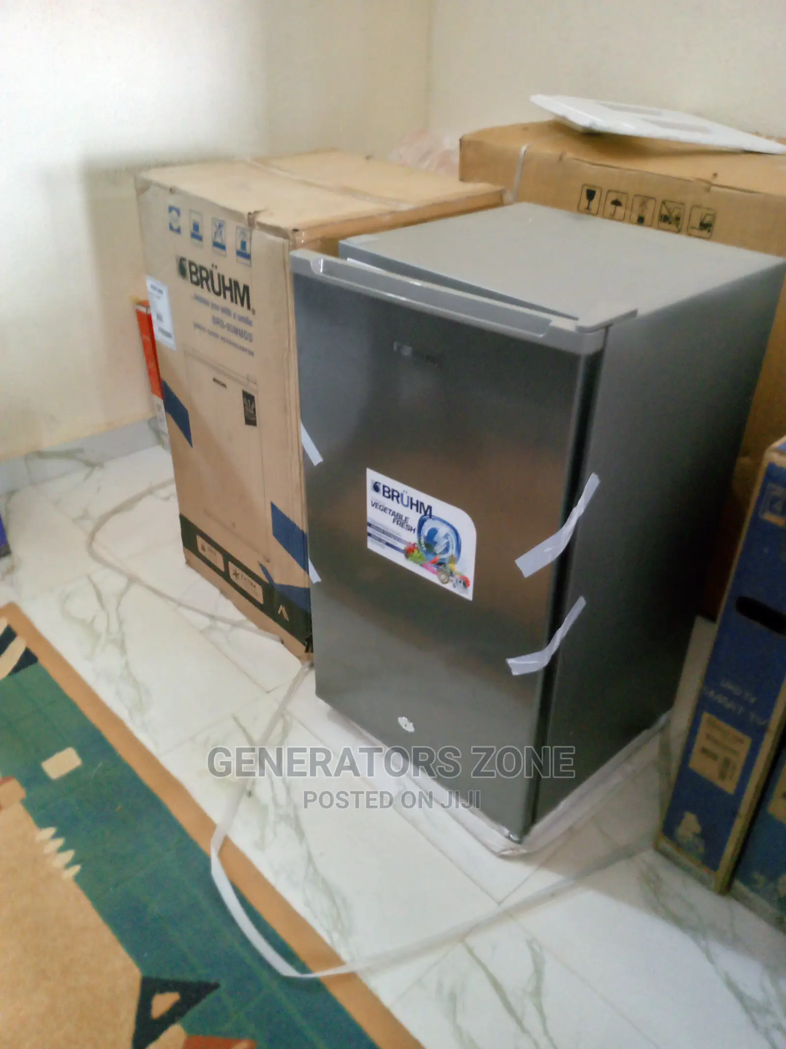 BRUHM Single Door Refrigerator (BRS-93MMDS)( SILVER)