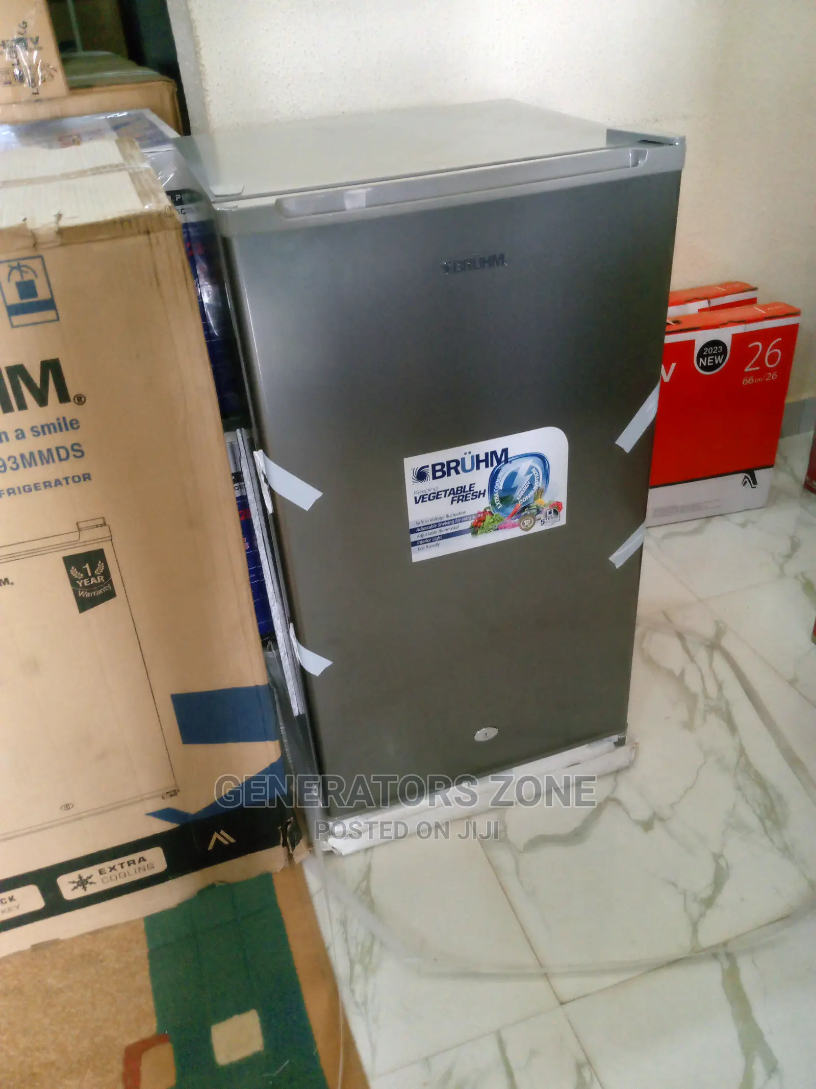 Bruhm (BRS 93MMDS)ONE Door Refrigerator –Silver|FAST COOLING