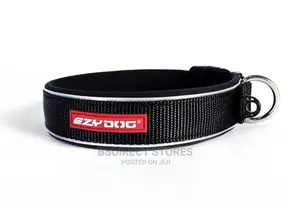 Ezydog LARGE BLACK Neo Classic Collar Strong Reflective