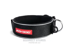 Ezydog LARGE BLACK Neo Classic Collar Strong Reflective