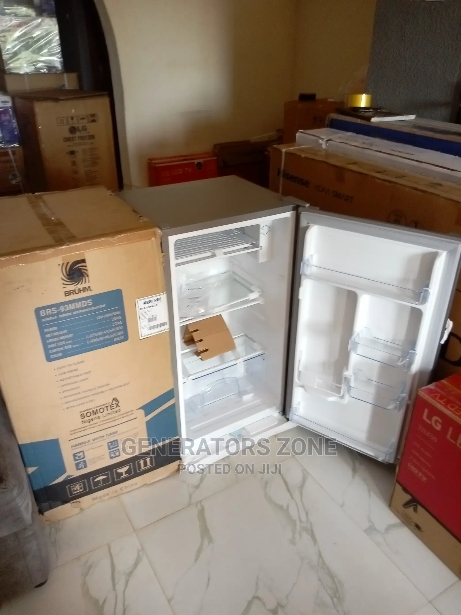 One Door Bruhm Fast Cooling,Low Noise Refrigrator BRS-93mmds