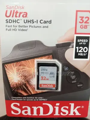 Memory Card . 32gb Sandisk Ultra Sd Memory Card 120mb/S