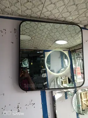 Black Frame Square Mirror
