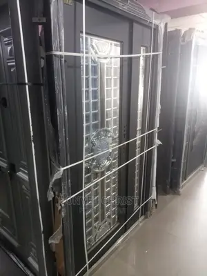4ft Black Stainless Glass Door