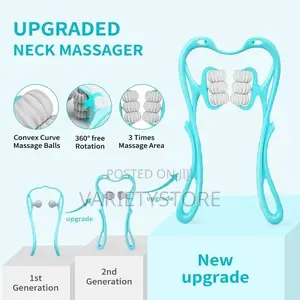 6ball Plastic Neck Shoulder Roller Massager Pain Relief
