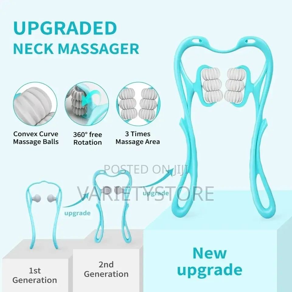 6ball Plastic Neck Shoulder Roller Massager Pain Relief
