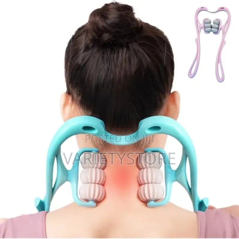 6ball Plastic Neck Shoulder Roller Massager Pain Relief
