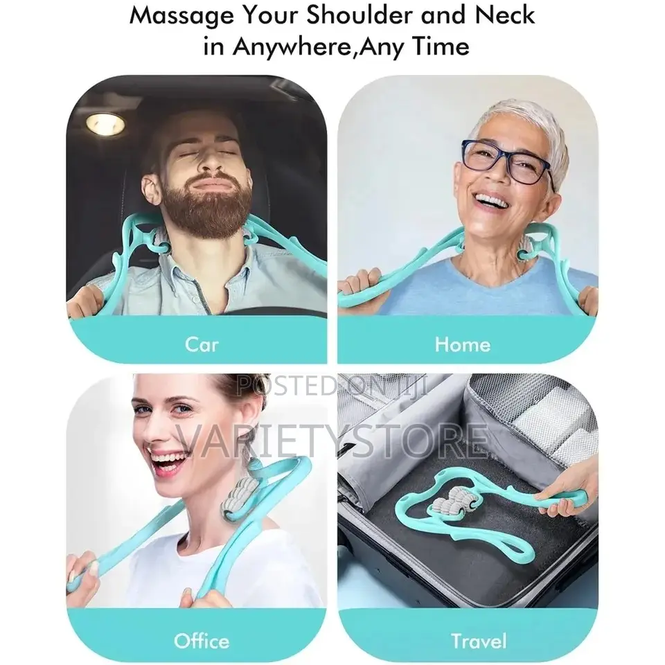 6ball Plastic Neck Shoulder Roller Massager Pain Relief