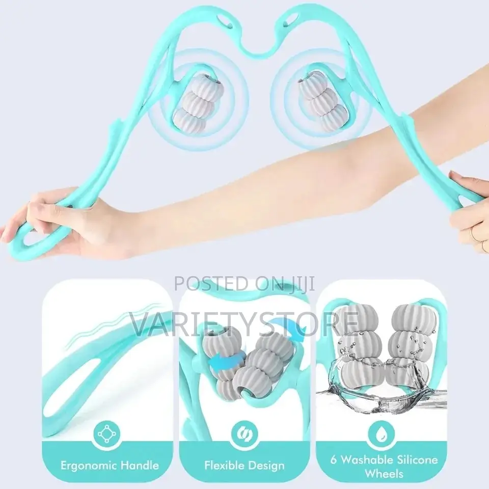 6ball Plastic Neck Shoulder Roller Massager Pain Relief