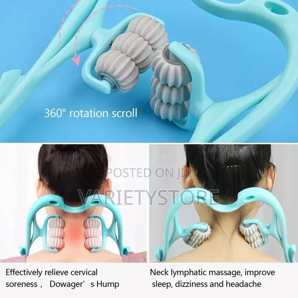 6ball Plastic Neck Shoulder Roller Massager Pain Relief