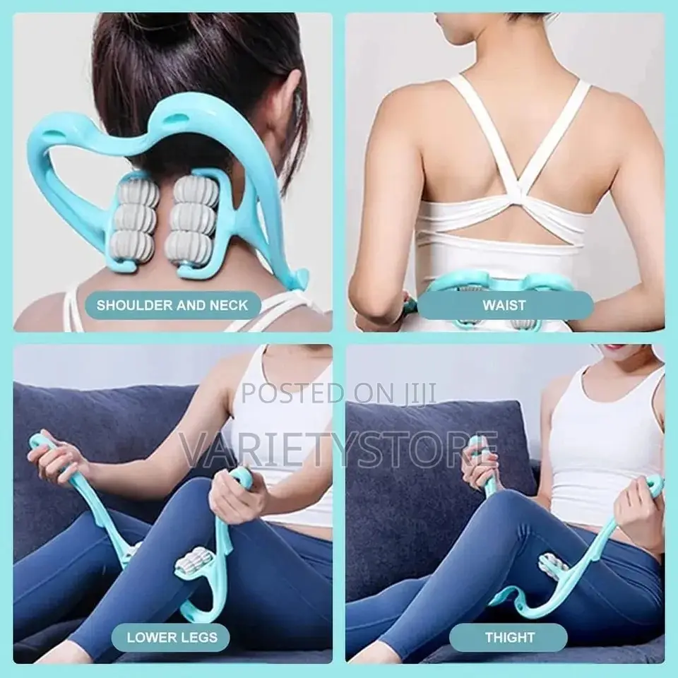 6ball Plastic Neck Shoulder Roller Massager Pain Relief