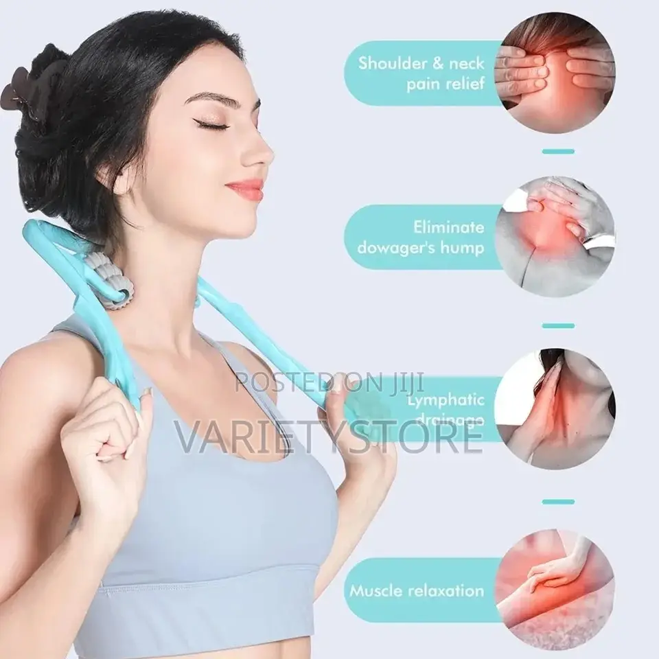 6ball Plastic Neck Shoulder Roller Massager Pain Relief