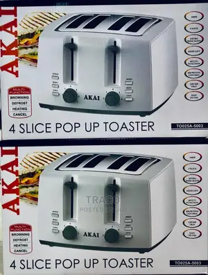 Akai 4 Slice Pop-Up Toaster