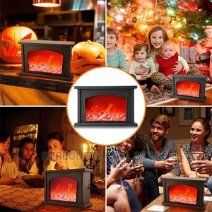 LED Fireplace Flame Lantern