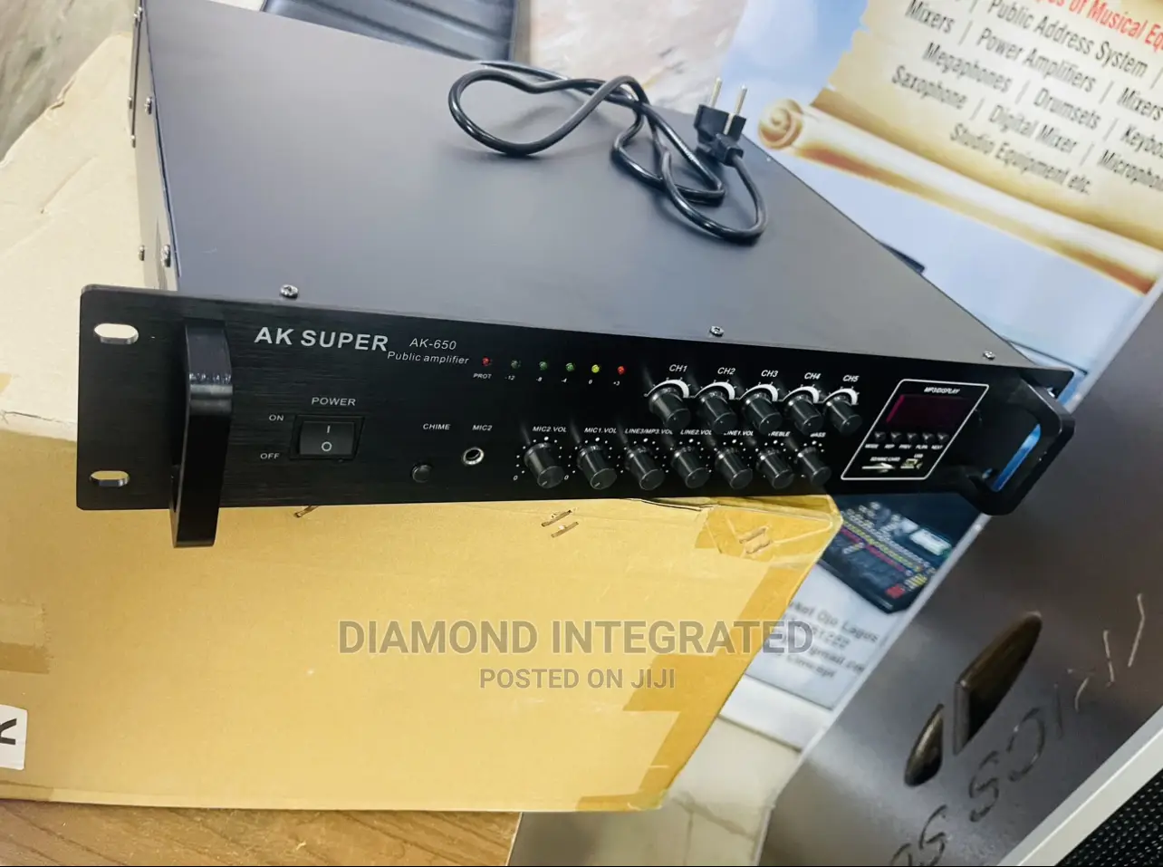 2500 Watts 5 Zone Bluetooth Amplifier