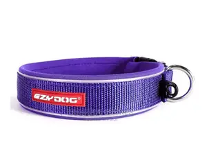Ezydog PURPLE MEDIUM Neodog Classic Collar Strong Reflective