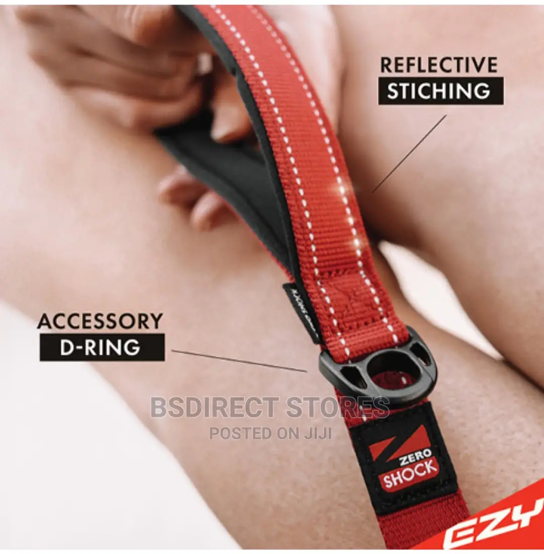 Ezydog ZERO SHOCK 25" RED Leash Shock Absorbing Dog Leash