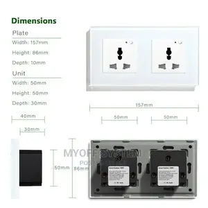 Smart Tuya Wifi Double Socket