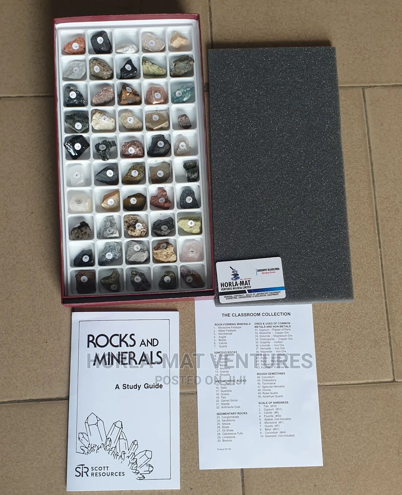 Rock Mineral Collection (50 Samples)