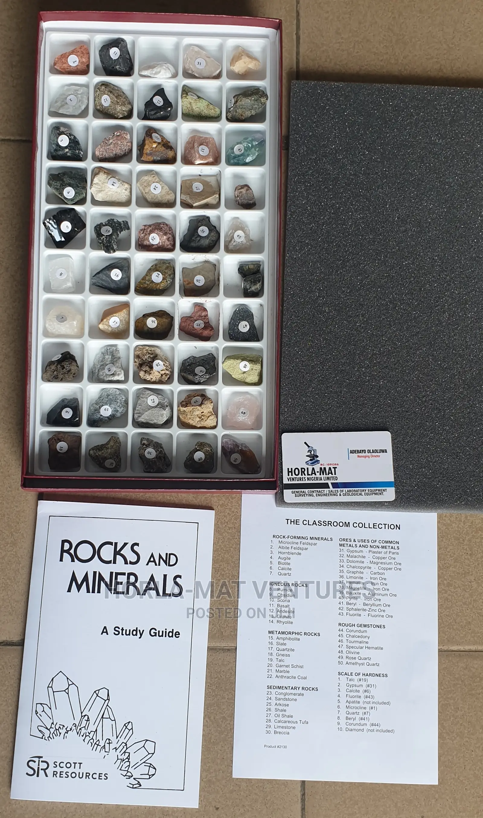 Rock Mineral Collection (50 Samples)