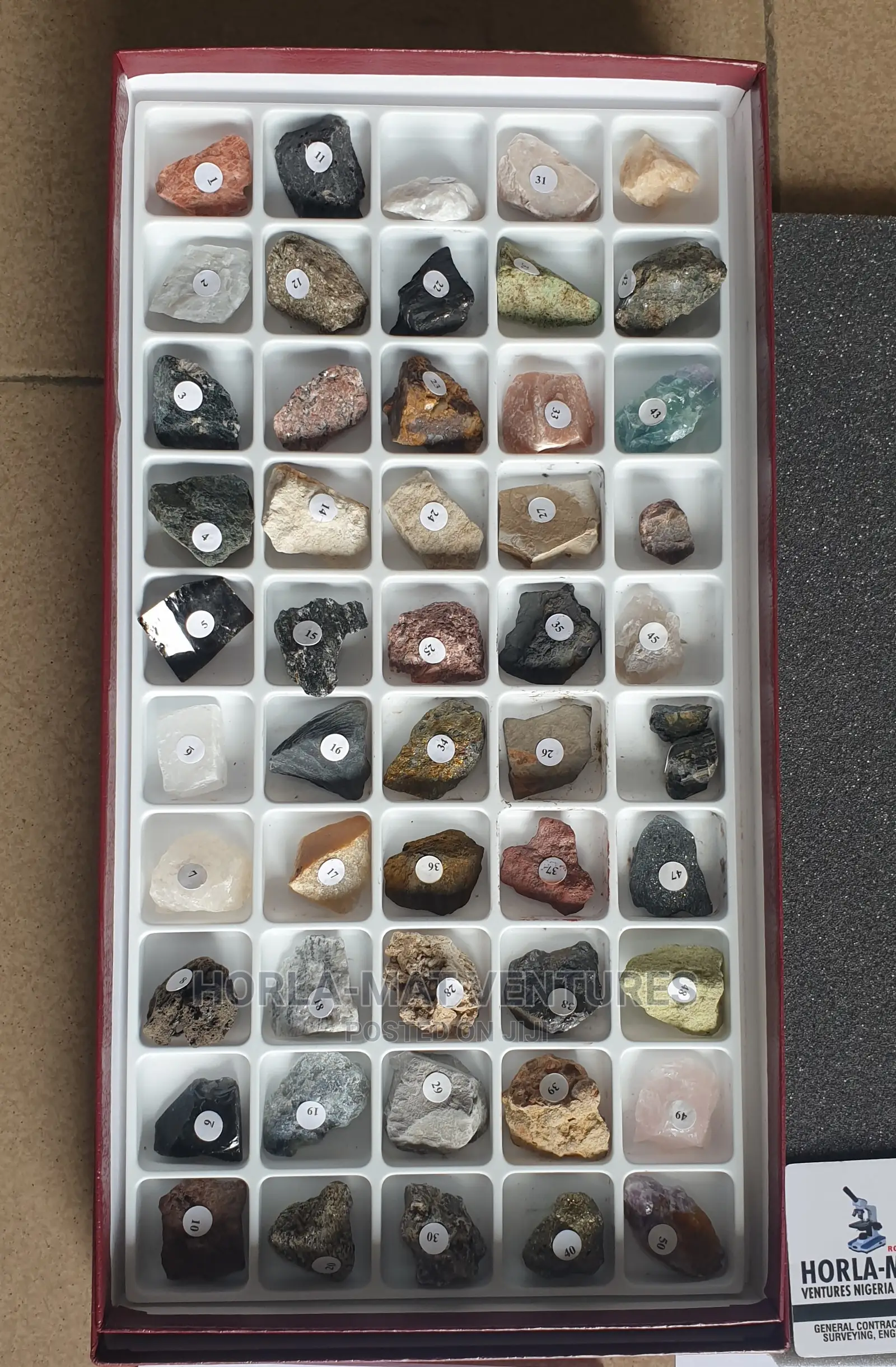 Rock Mineral Collection (50 Samples)