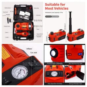 Electric Car Jack Kit 5 Ton 12V Car Jack Hydraulic X Impact