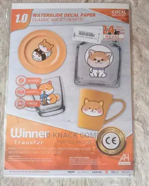 20 Sheets Transfer Inkjet for Tumbler Mug Glasse