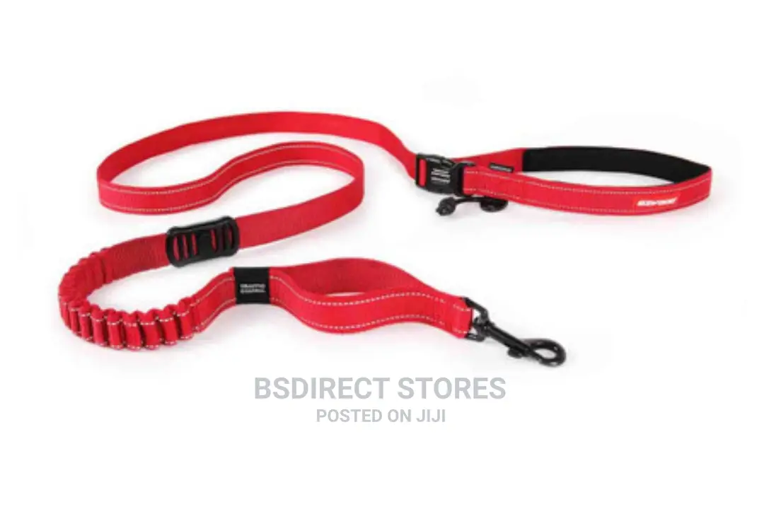 Ezydog RED Road Runner Lengthy Handsfree Zeroshock Dog Leash