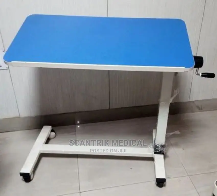 Over Bed Food Tray Rolling Computer Table With Wheels