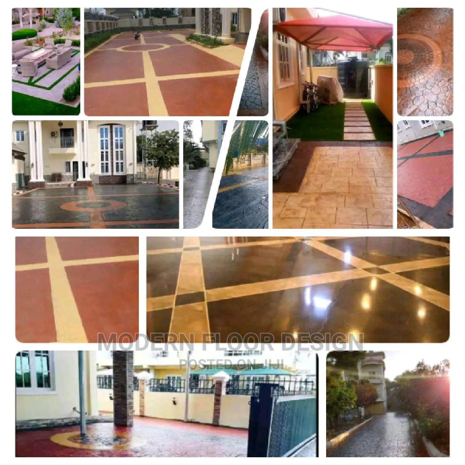 Joe Joel Stamps Concrete Floor