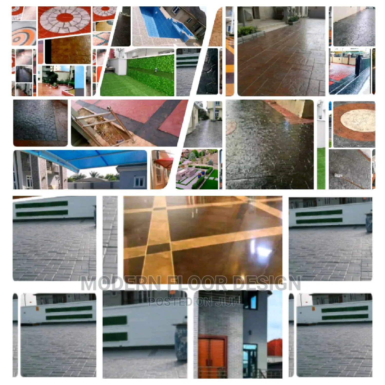 Joe Joel Stamps Concrete Floor