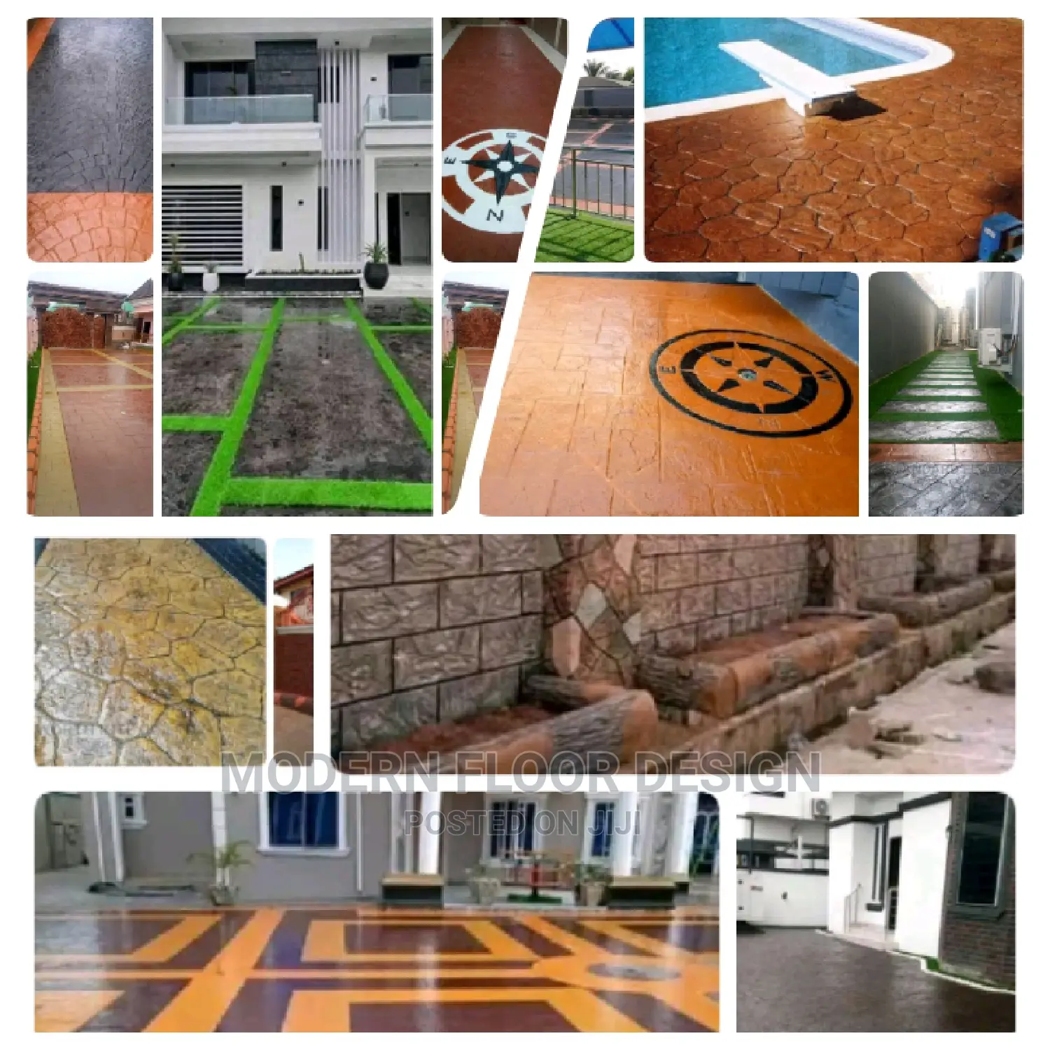 Key Stone Modern Stamps Floor