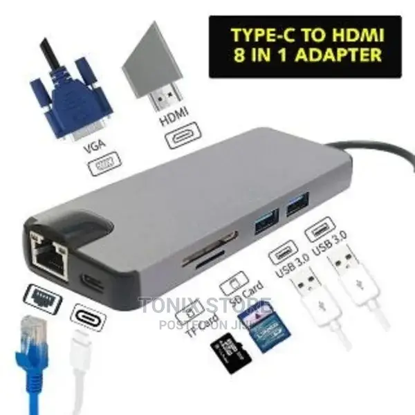 8in1 Type-C to HDTV Adapter
